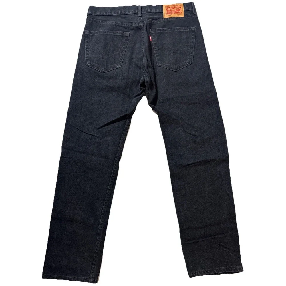 Levi’s 501 Original Men’s Black Jeans W33 L32 Zip  Fly Denim Classic Casual